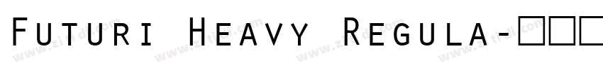 Futuri Heavy Regula字体转换
